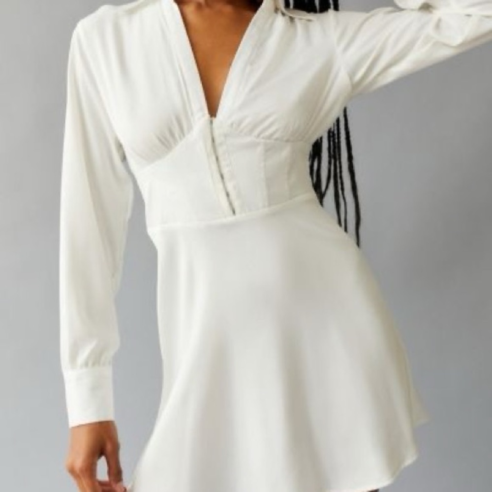 Urban Outfitters White Button-Up Shirt